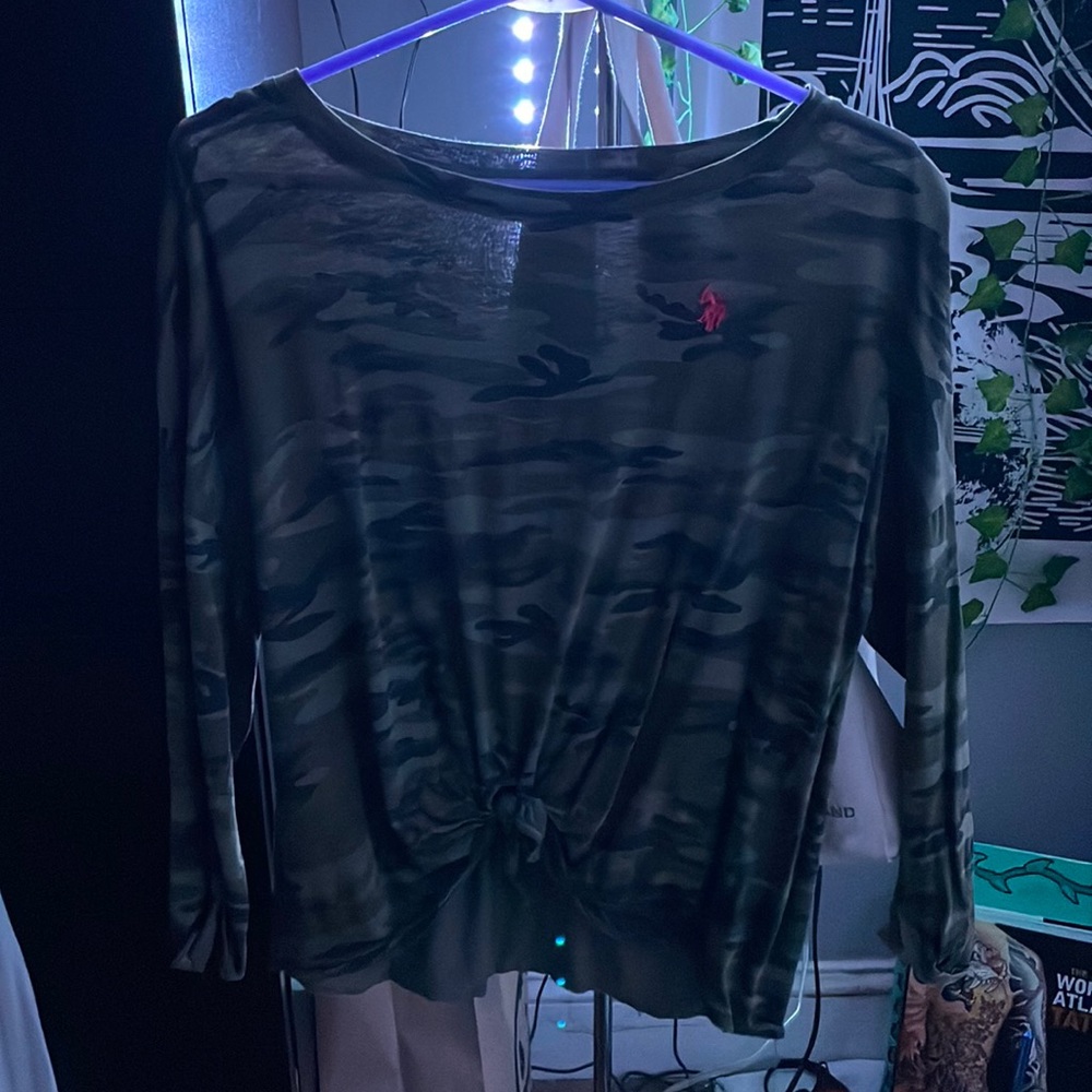Camo Polo shirt. Size medium.